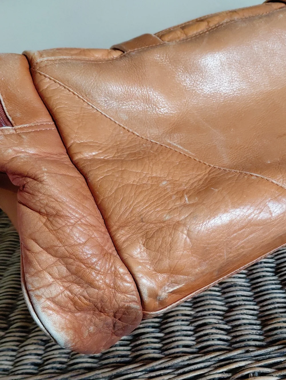 Vintage Leather Travel Weekender Duffel Bag *Final Price*